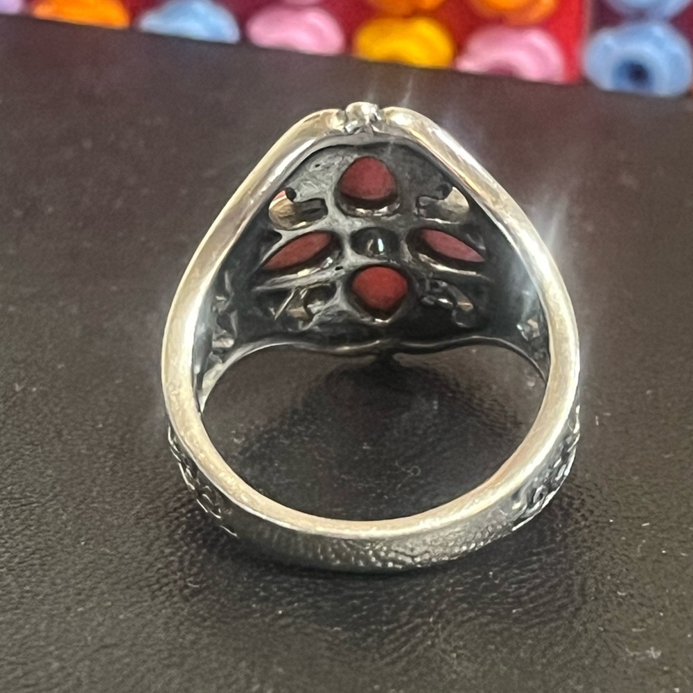 Carolyn Pollack Relios Coral Sterling Ring - Picture 4 of 14